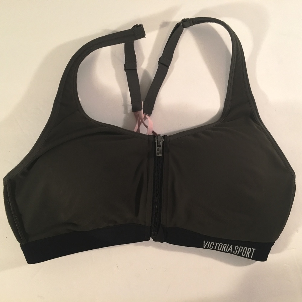 victoria secret knockout front sport bra black 34B